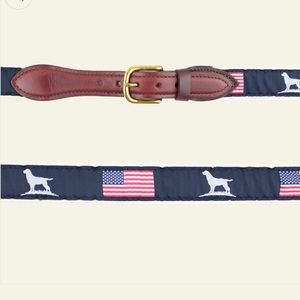 {Over Under} Sz.32 Patriot Belt Leather Cotton